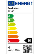 Paulmann 283.40 LED Leuchtmittel Kerze Opal E14 Lampe 3,5W Tageslicht