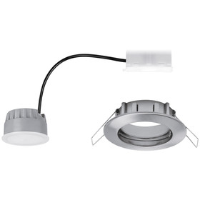 Paulmann 939.75 Einbaustrahler Coin LED 6,8W Eisen gebürstet Alu IP44