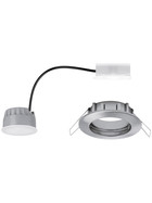 Paulmann 939.75 Einbaustrahler Coin LED 6,8W Eisen gebürstet Alu IP44