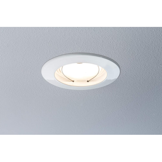Paulmann 939.73 LED Einbaustrahler Coin Dimmbar 6,8W Wei matt IP44 2700K