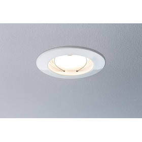 Paulmann 939.73 LED Einbaustrahler Coin Dimmbar 6,8W Weiß matt IP44 2700K