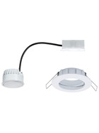 Paulmann 939.73 LED Einbaustrahler Coin Dimmbar 6,8W Weiß matt IP44 2700K