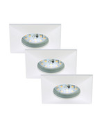 Briloner 7205-036 Attach LED Einbauleuchten Set 3x5W Weiss Kunststoff IP44 inkl. Leuchtmittel