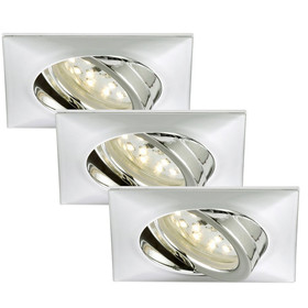 Briloner 7210-038 Attach LED Einbauleuchten Set 3x5W Chrom IP23 Schwenkbar inkl. Leuchtmittel