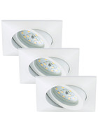 Briloner 7210-036 Attach LED Einbauleuchten Set 3x5W Weiss IP23 Schwenkbar inkl. Leuchtmittel