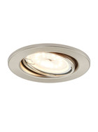 Briloner 7277-032 LED Einbauleuchten Set 3x5W Nickel matt GU10 Dimmschaltbar IP23 inkl. Leuchtmittel