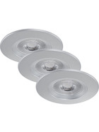 Briloner 7280-034 LED Einbauleuchten Set 3x5W Silber Kunststoff IP23 inkl. Leuchtmittel