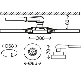 Briloner 7277-039 LED Einbauleuchten Set 3x5W Alu GU10 Dimmschaltbar IP23 inkl. Leuchtmittel