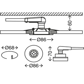 Briloner 7277-039 LED Einbauleuchten Set 3x5W Alu GU10 Dimmschaltbar IP23 inkl. Leuchtmittel