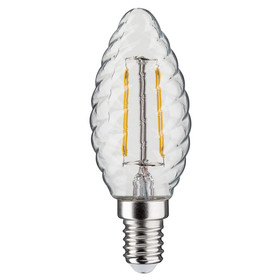 Paulmann 287.07 LED Filament Kerze 4,7W E14 Gedreht Klar 230V 2700K Lüster Deckenleuchte