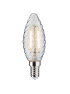 Paulmann 287.07 LED Filament Kerze 4,7W E14 Gedreht Klar 230V 2700K Lüster Deckenleuchte