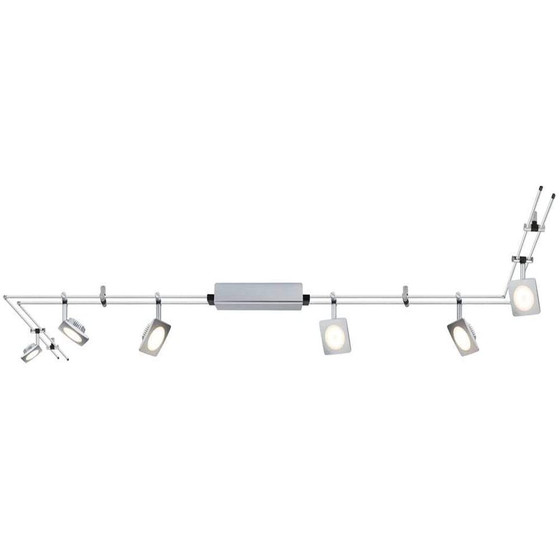 Paulmann 951.93 QuadLED Schienensystem 6x4 W Chrom matt 12V inkl. Leuchtmittel