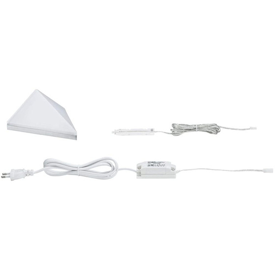 Paulmann 920.31 LED Kite Mbel Aufbauleuchte 6,2 W Dreieckig Alu inkl. Leuchtmittel