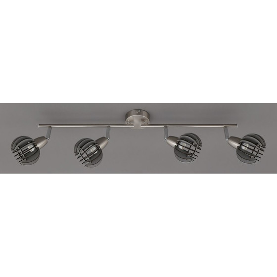Briloner 2852-046 Spot 4x E14 max.5W Deckenleuchte Grau matt Nickel 4flg. Balken