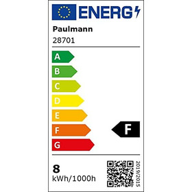 Paulmann 287.01 LED Globe80 Leuchtmittel Opal E27 7,5W...