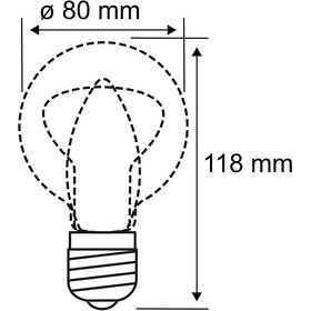 Paulmann 287.01 LED Globe80 Leuchtmittel Opal E27 7,5W 806lm Warmweiß dimmbar