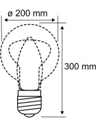 Paulmann 285.96 Edition 1879 LED Vintage Filament Big Globe200 7W E27 Rauchglas