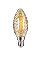 Paulmann 287.08 LED Filament Kerze 2,6W E14 Gedreht Gold 230V 2500K Lüster Deckenleuchte