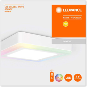 LEDVANCE LED Color+White Deckenleuchte Square 38W Weiss...