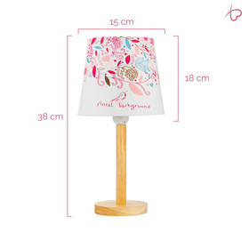 Paulmann 480.45 Pauleen Cute Flower Lamp Tischleuchte max.20W E27 Stoff/Holz