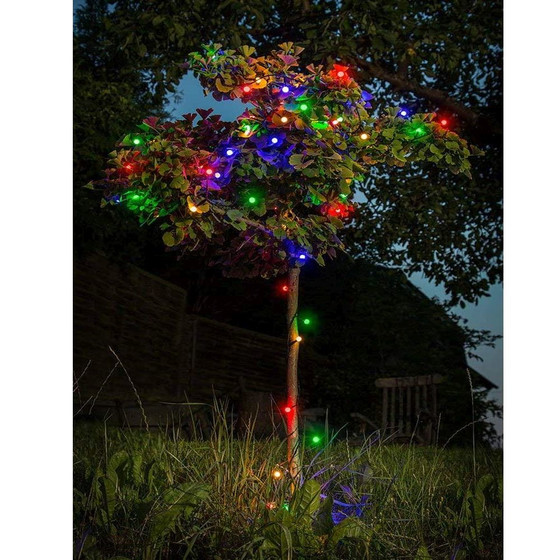 Konstsmide 3693-507 LED Globelichterkette mit runden...