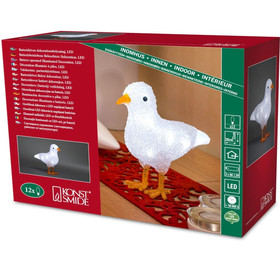 Konstsmide 6179-203 Möwe Acrylfigur Deko 12xLED Kaltweiss...