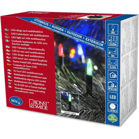 Konstsmide 6021-500 LED Minilichterkette 80 bunte Dioden...