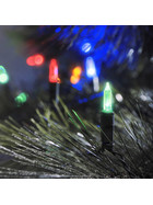 Konstsmide 6021-500 LED Minilichterkette 80 bunte Dioden Außentrafo 8 Funktionen