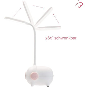 Pauleen 480.27 Sweet Little Pig Schreibtischleuchte 5W USB 5V Weiss Rosa Dimmbar