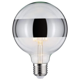Paulmann 286.81 LED Globe 125 Ringspiegel Silber 6,5W E27...