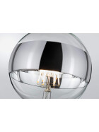 Paulmann 286.81 LED Globe 125 Ringspiegel Silber 6,5W E27 2700K 640lm dimmbar