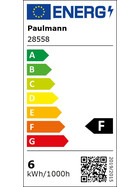 Paulmann 285.58 LED Leuchtmittel Tropfen 5,5W Warmweiss E27 230V 2700K