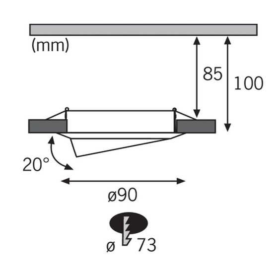 Nice Price 3962 LED Einbaustrahler 3W Eisen gebürstet...