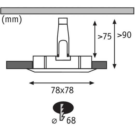 Paulmann 936.09 1x Nova LED EBL 7W Weiss matt Warmweiss Dimmbar IP44 B-Ware