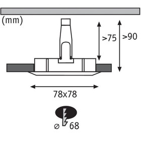 Paulmann 936.09 1x Nova LED EBL 7W Weiss matt Warmweiss Dimmbar IP44 B-Ware