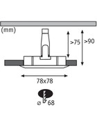 Paulmann 936.09 1x Nova LED EBL 7W Weiss matt Warmweiss Dimmbar IP44 B-Ware