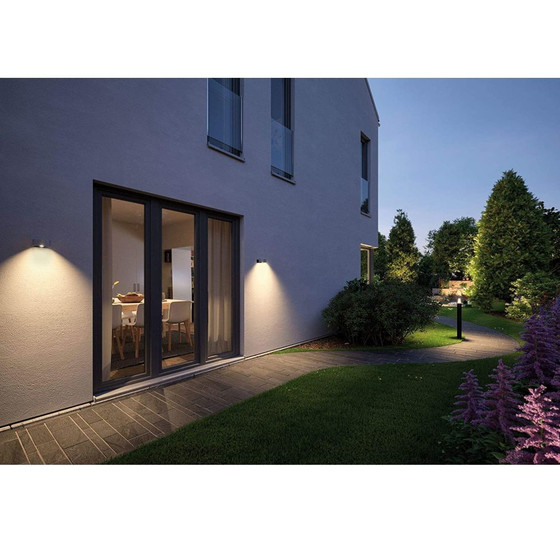 Paulmann 796.76 Cone Aussenleuchte Wand 8W 30-90 Silber Warmweiss 230V Alu