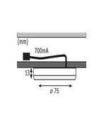 Paulmann 935.64 LED Unity Unterschrankleuchte 3 x 4,5 W Eisen gebürstet 2700K