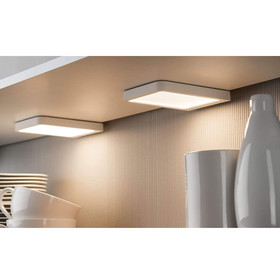 Paulmann 920.32 LED Vane Unterschrankleuchte 6,7W Weiss matt IP44 Warmweiss Alu