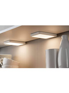 Paulmann 920.32 LED Vane Unterschrankleuchte 6,7W Weiss matt IP44 Warmweiss Alu