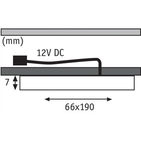 Paulmann 935.63 LED Pattern Unterschrankleuchte 3 x 2,2 W Chrom matt Warmweiss