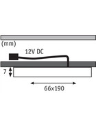 Paulmann 935.63 LED Pattern Unterschrankleuchte 3 x 2,2 W Chrom matt Warmweiss