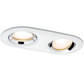 Paulmann 929.01 LED Nova Premium Einbauleuchte 2x7W GU10 Weiss IP65 Dimmbar