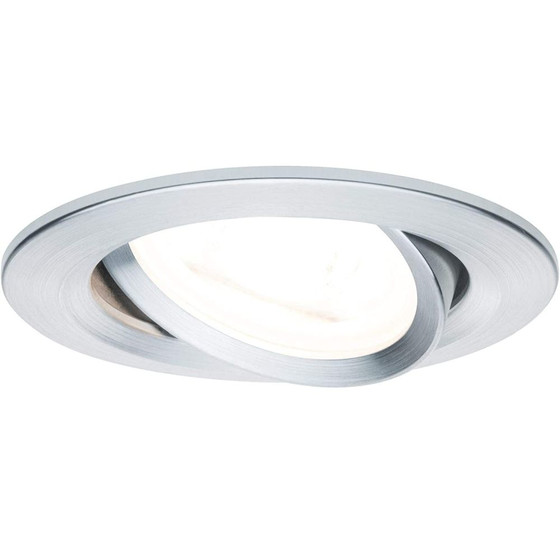 Paulmann 936.06 LED Nova Einbauleuchten 3x7W Alu gedreht Dimmbar GU10 IP23 2700K