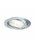 Paulmann 939.83 LED Coin Einbaustrahler 6,8W Alu gedreht Warmweiss 230V IP23