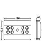 Briloner LED Unterbauleuchte Sensorlicht Nachtlicht Titan 6000K kaltweiß 8 x AAA Batterie Bewegungssensor