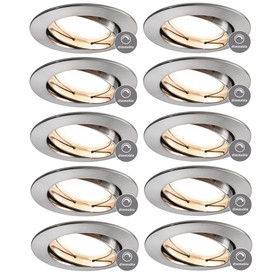 10x Paulmann 938.44 SMART HOME Einbauleuchte Coin LED 5W...