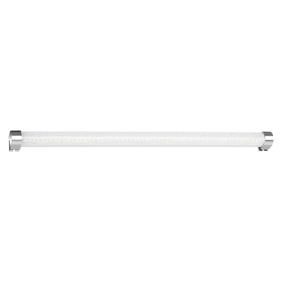 Briloner 2243-018 LED Spiegelleuchte Chrom 35cm 8W IP44 CCT 2700K-4000K Warmweiß-Neutralweiß Kristalleffekt