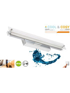 Briloner 2240-018 LED Spiegelleuchte Chrom 45cm 5W IP44 CCT 2700K 4000K Warmweiß Neutralweiß 500lm