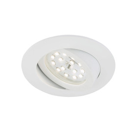 Briloner 7209-016 LED Einbauleuchten Set Weiß rund 5W IP23 5W schwenkbar inkl. Leuchtmittel